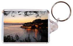 Salou - Spain - Double Sided Large Keyring Key Fob Chain Ring Gift Present Souvenir S2