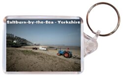 Saltburn by the Sea - Yorkshire - Double Sided Large Keyring Key Fob Chain Ring Gift Present Souvenir E2