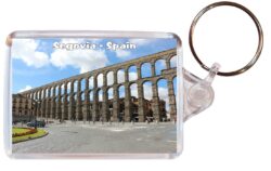 Segovia - Spain - Double Sided Large Keyring Key Fob Chain Ring Gift Present Souvenir S3