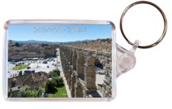 Segovia - Spain - Double Sided Large Keyring Key Fob Chain Ring Gift Present Souvenir S2