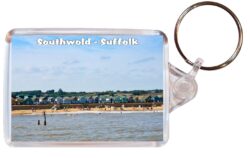Southwold - Suffolk - Double Sided Large Keyring Key Fob Chain Ring Gift Present Souvenir E3