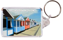 Southwold - Suffolk - Double Sided Large Keyring Key Fob Chain Ring Gift Present Souvenir E4