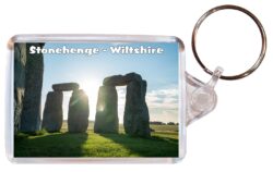 Stonehenge - Wiltshire - Double Sided Large Keyring Key Fob Chain Ring Gift Present Souvenir E3