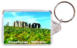 Stonehenge - Wiltshire - Double Sided Large Keyring Key Fob Chain Ring Gift Present Souvenir E5