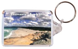 Tasmania - Australia - Double Sided Large Keyring Key Fob Chain Ring Gift Present Souvenir A3