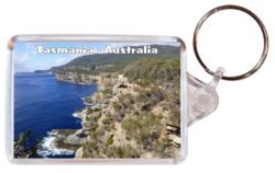Tasmania - Australia - Double Sided Large Keyring Key Fob Chain Ring Gift Present Souvenir A4