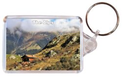 The Alps - Double Sided Large Keyring Key Fob Chain Ring Gift Present Souvenir A5
