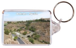 Toledo - Spain - Double Sided Large Keyring Key Fob Chain Ring Gift Present Souvenir S3