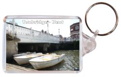 Tonbridge - Kent - Double Sided Large Keyring Key Fob Chain Ring Gift Present Souvenir E5