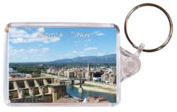 Tortosa - Spain - Double Sided Large Keyring Key Fob Chain Ring Gift Present Souvenir S1
