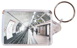 London Underground Tube Station - Double Sided Large Keyring Key Fob Chain Ring Gift Present Souvenir E1