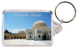 Monastir - Tunisia - Africa - Double Sided Large Keyring Key Fob Chain Ring Gift Present Souvenir T1