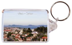 Vigo - Spain - Double Sided Large Keyring Key Fob Chain Ring Gift Present Souvenir S1