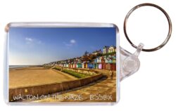 Walton on the Naze - Essex - Double Sided Large Keyring Key Fob Chain Ring Gift Present Souvenir E1