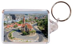 Windhoek - Namibia - Africa - Double Sided Large Keyring Key Fob Chain Ring Gift Present Souvenir N1