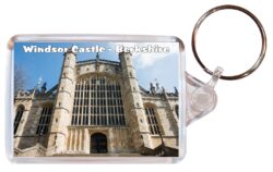 Windsor Castle - Berkshire - Double Sided Large Keyring Key Fob Chain Ring Gift Present Souvenir E2