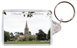 Witney - Oxfordshire - Double Sided Large Keyring Key Fob Chain Ring Gift Present Souvenir E2