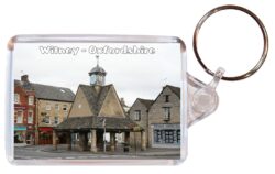 Witney - Oxfordshire - Double Sided Large Keyring Key Fob Chain Ring Gift Present Souvenir E4