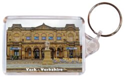 York - Yorkshire - Double Sided Large Keyring Key Fob Chain Ring Gift Present Souvenir E2