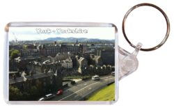 York - Yorkshire - Double Sided Large Keyring Key Fob Chain Ring Gift Present Souvenir E3