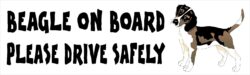 Beagle on Board - Please Drive Safely - Car Bumper Laptop Window Decal Sticker