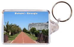 Batumi - Georgia - Double Sided Large Keyring Key Fob Chain Ring Gift Present Souvenir G1