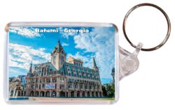 Batumi - Georgia - Double Sided Large Keyring Key Fob Chain Ring Gift Present Souvenir G2