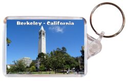 Berkeley - California - USA - Double Sided Large Keyring Key Fob Chain Ring Gift Present Souvenir US1