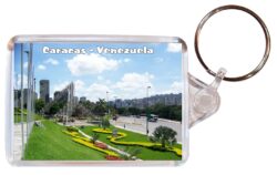 Caracas - Venezuela - Double Sided Large Keyring Key Fob Chain Ring Gift Present Souvenir V3
