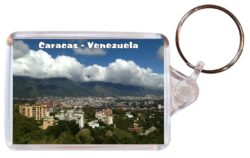 Caracas - Venezuela - Double Sided Large Keyring Key Fob Chain Ring Gift Present Souvenir V4