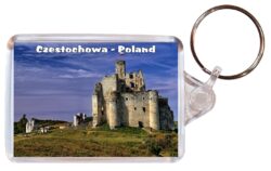 Czestochowa - Poland - Double Sided Large Keyring Key Fob Chain Ring Gift Present Souvenir P2