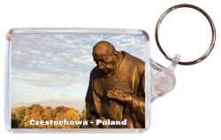 Czestochowa - Poland - Double Sided Large Keyring Key Fob Chain Ring Gift Present Souvenir P4
