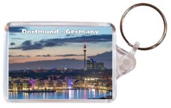 Dortmund - Germany - Double Sided Large Keyring Key Fob Chain Ring Gift Present Souvenir G3