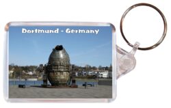 Dortmund - Germany - Double Sided Large Keyring Key Fob Chain Ring Gift Present Souvenir G4
