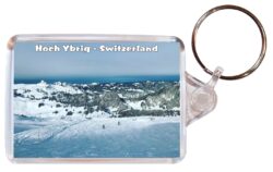 Hoch Ybrig - Switzerland - Double Sided Large Keyring Key Fob Chain Ring Gift Present Souvenir S1