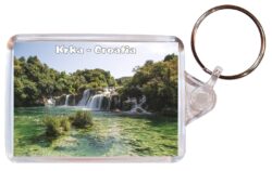 Krka - Croatia - Double Sided Large Keyring Key Fob Chain Ring Gift Present Souvenir C6