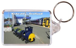 Kirkcaldy - Scotland - Double Sided Large Keyring Key Fob Chain Ring Gift Present Souvenir E1