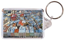 Lviv - Ukraine - Double Sided Large Keyring Key Fob Chain Ring Gift Present Souvenir U1