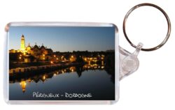 Perigueux - France - Double Sided Large Keyring Key Fob Chain Ring Gift Present Souvenir F1