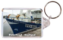 Peterhead - Scotland - Double Sided Large Keyring Key Fob Chain Ring Gift Present Souvenir S1