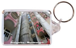 Podgorica - Montenegro - Double Sided Large Keyring Key Fob Chain Ring Gift Present Souvenir S3