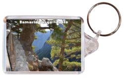 Samaria Gorge - Crete - Greece - Double Sided Large Keyring Key Fob Chain Ring Gift Present Souvenir G2