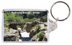 Samaria Gorge - Crete - Greece - Double Sided Large Keyring Key Fob Chain Ring Gift Present Souvenir G3