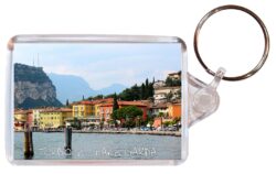 Torbole - Lake Garda - Italy - Double Sided Large Keyring Key Fob Chain Ring Gift Present Souvenir S1