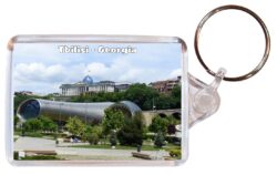 Tbilisi - Georgia - Double Sided Large Keyring Key Fob Chain Ring Gift Present Souvenir G3