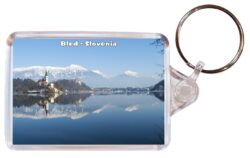 Bled - Slovenia - Double Sided Large Keyring Key Fob Chain Ring Gift Present Souvenir S2