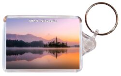 Bled - Slovenia - Double Sided Large Keyring Key Fob Chain Ring Gift Present Souvenir S3