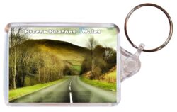 Brecon Beacons - Wales - Double Sided Large Keyring Key Fob Chain Ring Gift Present Souvenir W2