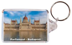 Parliament - Budapest - Hungary - Double Sided Large Keyring Key Fob Chain Ring Gift Present Souvenir H4