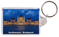 Parliament - Budapest - Hungary - Double Sided Large Keyring Key Fob Chain Ring Gift Present Souvenir H5